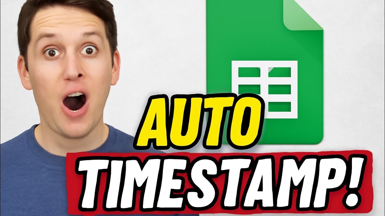 Automatically Add a Timestamp in Google Sheets #googlesheet