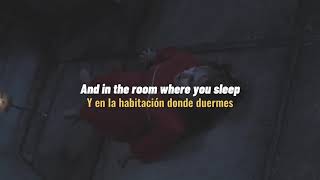 in the room where you sleep - dead man&#39;s bones (lyrics + sub. español) // the conjuring 2