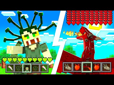 MI TRASFORMO IN TUTTI I MOSTRI DI MINECRAFT