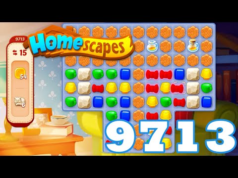 Homescapes Level 9713 HD 3 - match puzzle game | Gameplay Walkthrough | android | GameGo Game | IOS