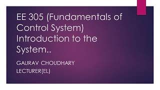 Download Lagu EE 305, Introduction to the System, Gaurav Choudhary Thumbnail