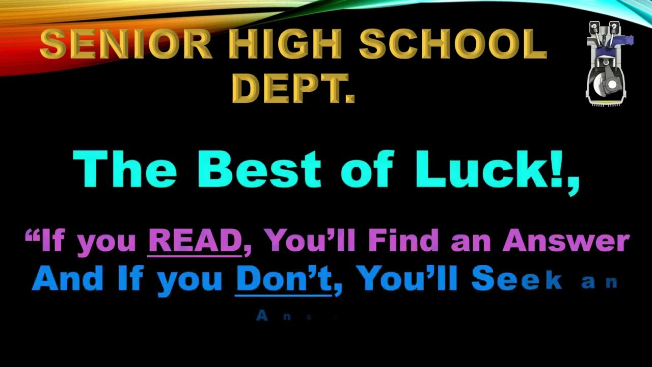 DepEd SHS Q3 2ND SEMESTER Grade 11 AB AUTOMOTIVE NCI Summative Test