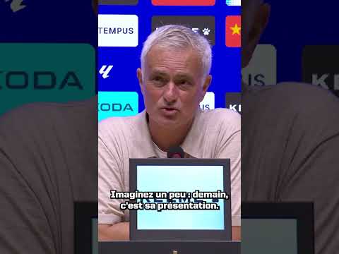 😅 Mourinho décrit le nouveau héros Espí : "Il est très drôle et travaille très dur”#shorts