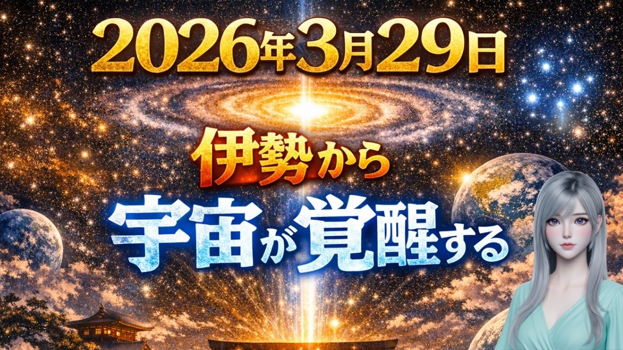 【2026年3月29日】伊勢から宇宙が覚醒する