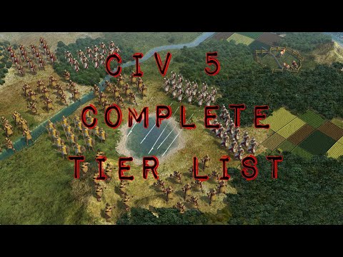 Civilization 5 - Complete In-Depth Tier List