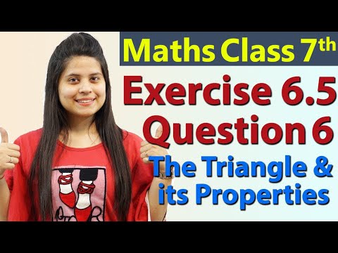 Q 6, Ex 6.5 - The Triangle and its Properties - Chapter 6 - Maths Class 7th - NCERT