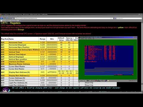 Setting the CPC screen with CRTC registers - Learn Z80 Lesson P39