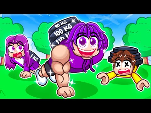 I Pretended to be a NOOB in PUSH UPS SIMULATOR, Then became the STRONGEST!