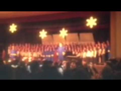 Oh Holy Night Chorus with soloist, Chris Boyle, and Julia D