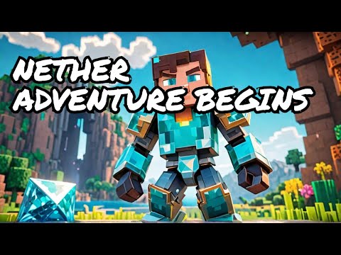 conquering the nether episode 1 [making a portal] minecraft