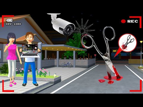 Yuta Mio Panicked After CCTV Recorded Blood-Filled Scissors in Front of House 😱 | Sakura School S...
