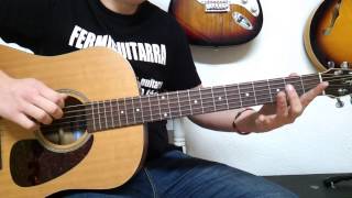 Como Tocar El Rompeolas de Loquillo y los trogloditas en guitarra acustica