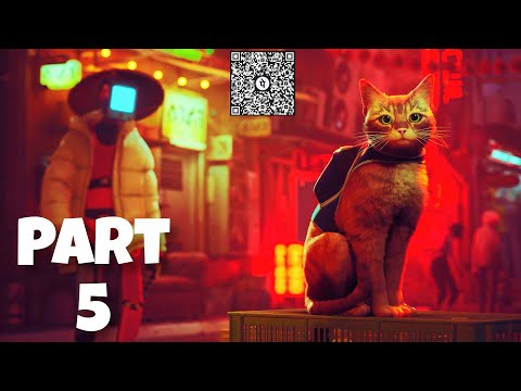 STRAY PS5 gameplay walkthrough Part-5 THE SEWERS (Full Game)