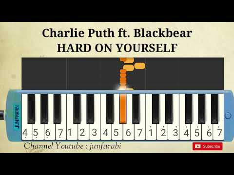 Charlie Puth ft. Blackbear - HARD ON YOURSELF - melodika tutorial