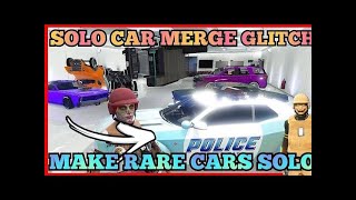 SOLO CAR MERGE MAKE RARE CARS WITH MODDED PARTS GTA5 CAR MERGE GLITCH GTA 5