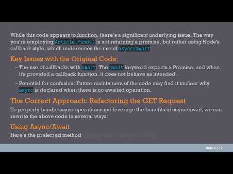 The Best Way to Structure Async Express GET Requests