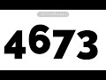 Numbers 1 To 9123