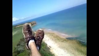 preview picture of video 'Video parapente Normandie Omaha Beach'