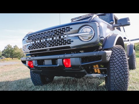 2022 Ford Bronco Tow Hook Install! Modular HD Steel Bumper
