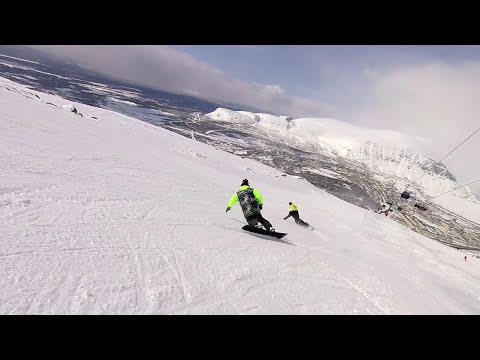 Snowboard synchronous carving with Petelki team - Day 4