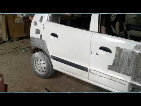 Hyundai Santro Denting Video in my garage || New HarBhawan Motors || Behind Singla Hotel G T road||