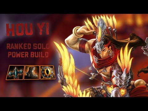 SMITE: Masters Ranked | Hou Yi Solo | Full power build (feat. Aror)!