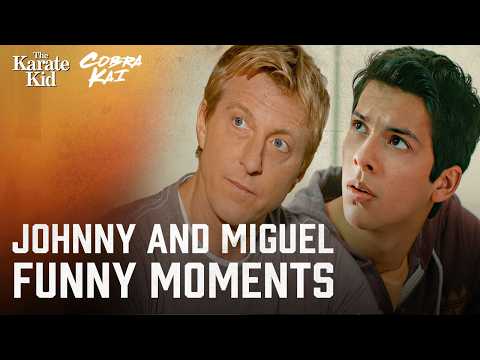Johnny and Miguel Funny Moments | Cobra Kai Compilation (William Zabka, Xolo Maridueña)