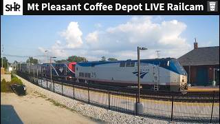 Mount Pleasant Coffee Depot Live Railcam (Downtown) - Mt Pleasant, IA #SteelHighway live webcam