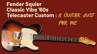 Video thumbnail for Fender Squier Classic Vibe '60s Telecaster Custom: A GUITAR JUST FOR ME #fender #squier #telecaster by Guitar Collector Guy