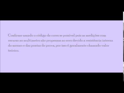 Medicao do valor ohmico de resistores lineares