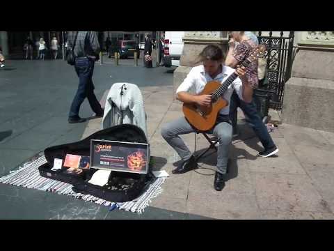 GUITAR CLASSIC(ROMANTIQUE) STYLE : BARTEK DABROWSKI (POLAND ) PLAYS FOR THE PEOPLE EAST MIDLANDS UK