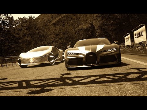Mercedes-Benz Vision AVTR vs Bugatti Chiron Super Sport 300+ at Momiji Downhill