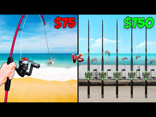 $75 vs $750 Saltwater Budget Fishing Challenge SDDEFAULT Thumbnail