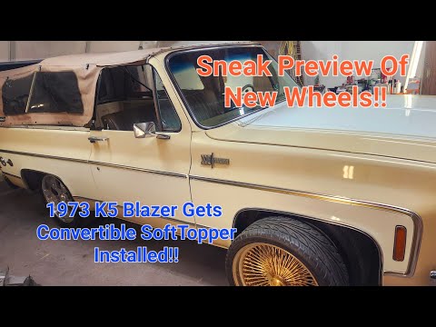 1973 1974 1975 Chevy K5 Blazer SofTopper Bimini Convertible Top Install
