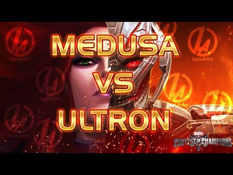Медуза против Альтрона Марвел Битва чемпионов(contest of champions) Medusa versus Ultron