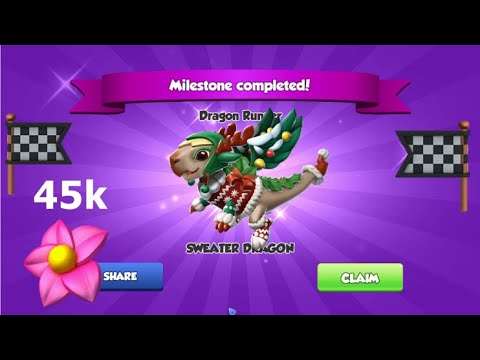 Finished Ski Runner Event-Dragon Mania Legends | Hatched Snowman Dragon | DML