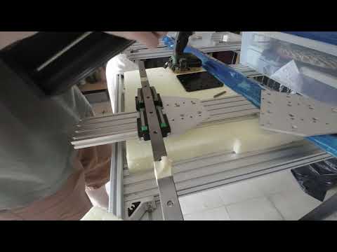 Mounting linear guides and setup x-axis to the custom 3D printer