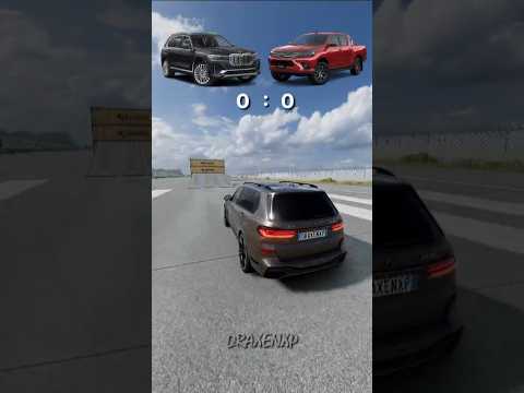 BMW X7 Vs Toyota Hilux #hilux #bmw #shorts