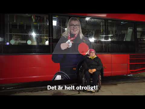 Ingela Lundbäck har fått en egen buss!