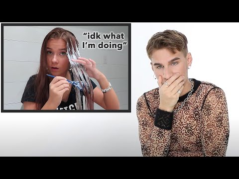 Hairdresser Reacts To Girls Trying To Balayage Their...