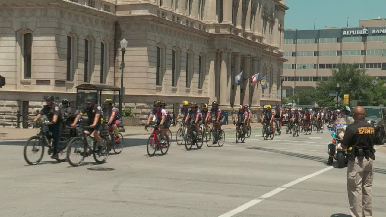 Kentucky Brotherhood Riders bike 85 miles to honor fallen first responders in state
