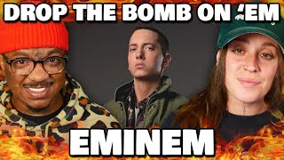 THE RHYME SCHEMES! | Eminem - DROP THE BOMB ON &#39;EM | Reaction
