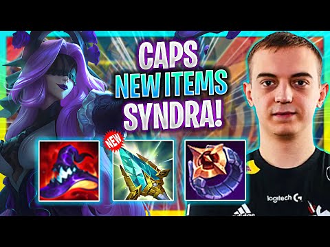CAPS IS READY TO PLAY SYNDRA WITH NEW ITEMS! | G2 Caps Plays Syndra Mid vs Tristana! |