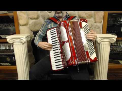 2390 - Red Paolo Soprani Piano Accordion 41 120 LMM $995