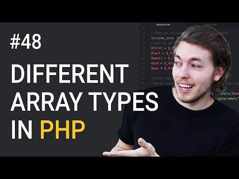 48: Different types of array in PHP - PHP tutorial