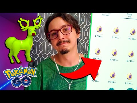 JUNTEI 9 Ovos de 10Km e VOCÊ NÃO imagina o que aconteceu! Pokemon GO Shiny VERDE!