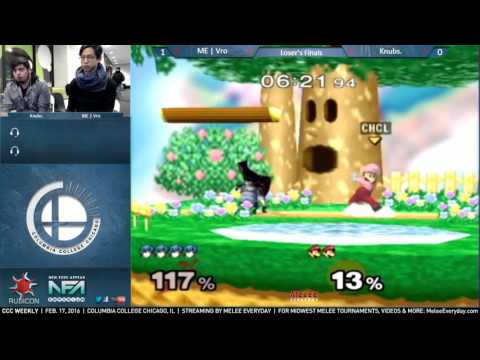CCC Weekly [2/17/16] - ME | Vro (Marth) vs. Knubs. (Luigi) - LF
