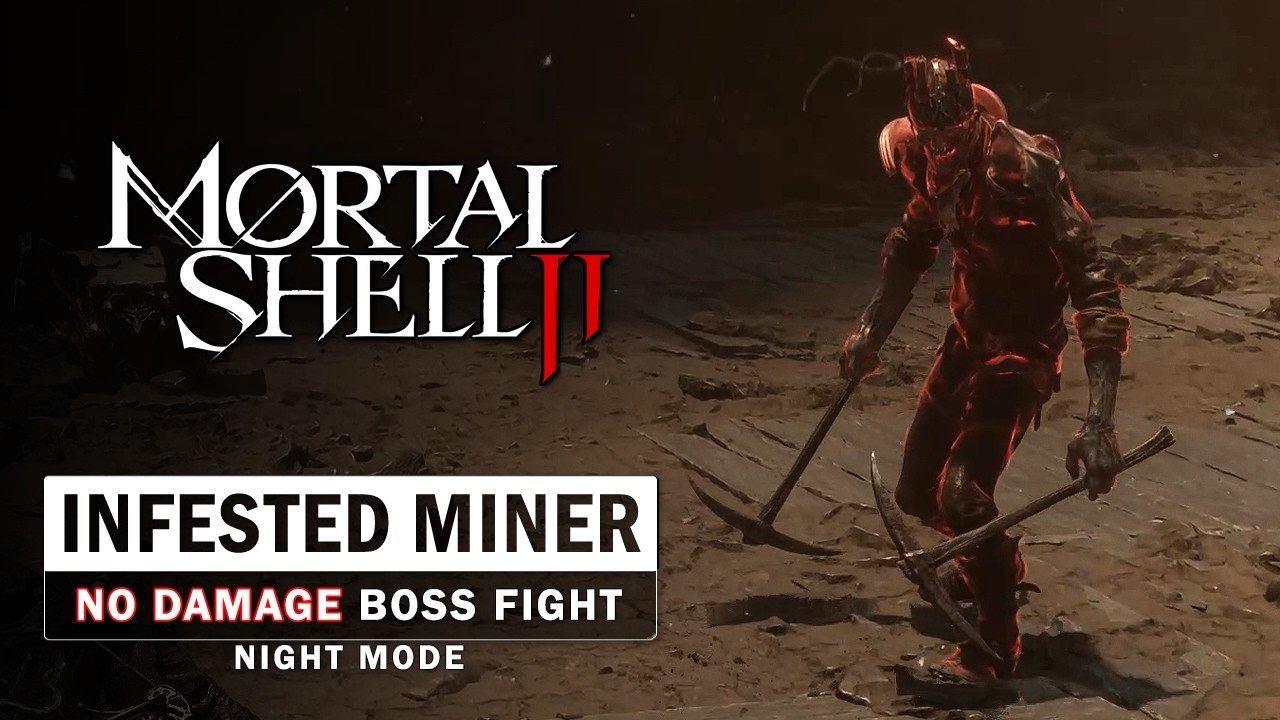 Mortal Shell 2 - Infested Miner Boss Fight (No Damage / Night Mode)