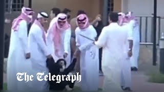 Saudi officials appear to beat women at orphanage 