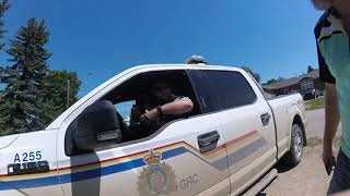 RCMP ILLEGAL REGISTRATION CHECK I tell him &quot;FUCK OFF YOU PIECE OF SHIT,YOUR BADGE IS SHIT, F.  OFF&quot;